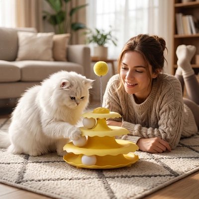 jouet pour chat interactif chasseur